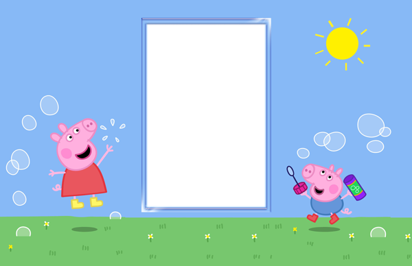 This png image - Peppa Pig Kids Transparent PNG Frame, is available for free download