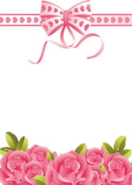 This png image - Pink Roses Transparent PNG Photo Frame, is available for free download