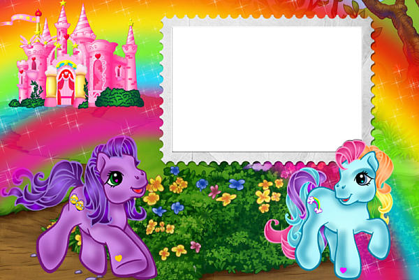 This png image - Ponies Kids Transparent Frame, is available for free download