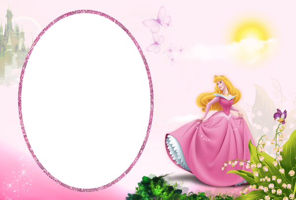This png image - Princess Aurora Transparent PNG Kids Frame, is available for free download