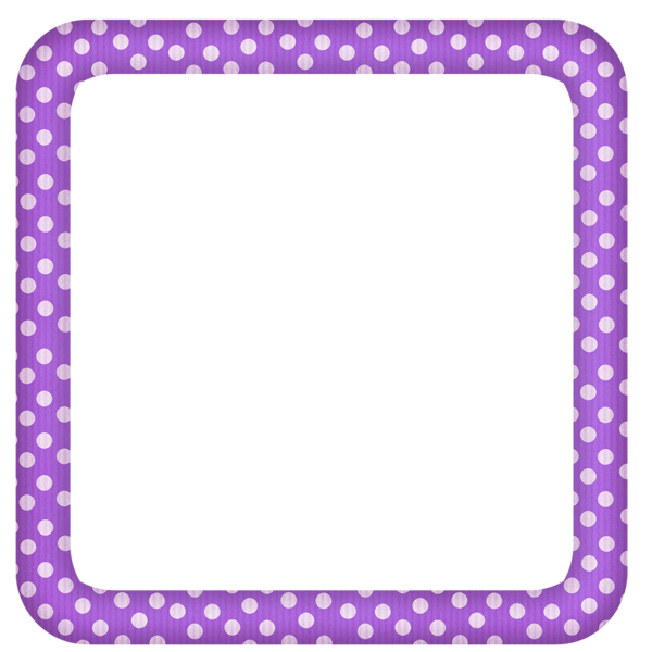 This png image - Purple Large Transparent Dotted Photo Frame, is available for free download