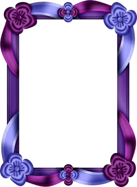 This png image - Purple and Blue Transparent Photo Frame, is available for free download