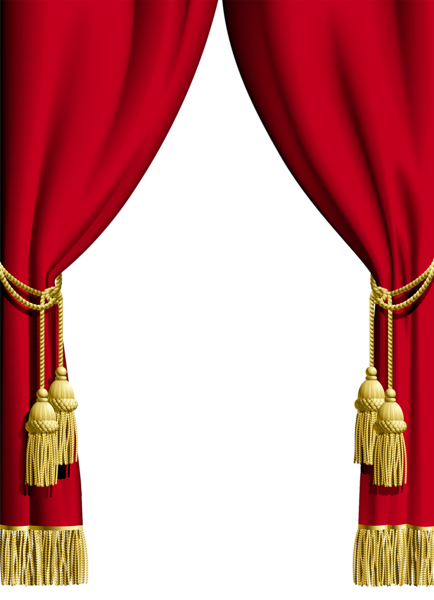 This png image - Red Curtain Transparent Frame, is available for free download