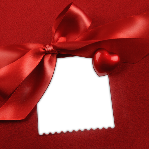 This png image - Red PNG Frame with Bow and Heart, is available for free download