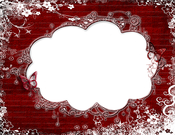 Red White Photo Frame | Gallery Yopriceville - High-Quality Images and
