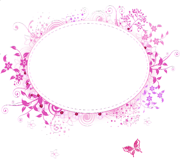 This png image - Round Pink Transparent Frame, is available for free download