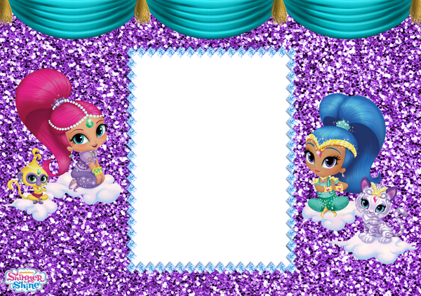 This png image - Shimmer and Shine Transparent Frame, is available for free download
