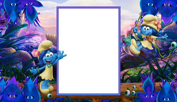 This png image - Smurfs The Lost Village Transparent PNG Photo Frame, is available for free download