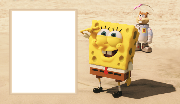 This png image - Spongebob Out of Water PNG Photo Frame, is available for free download