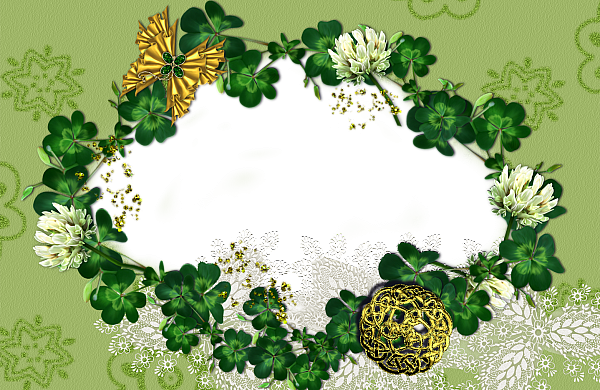 This png image - St Patrick Clover Frame, is available for free download