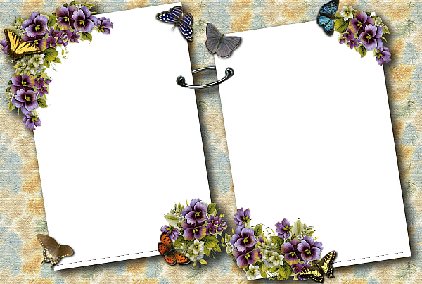 This png image - Transparent Butterflies Photo-Frame, is available for free download