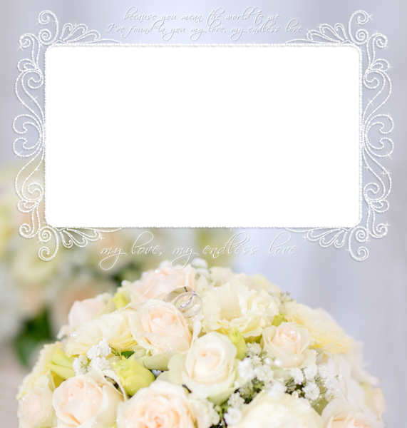 This png image - Transparent Beautiful Wedding Rose Frame, is available for free download