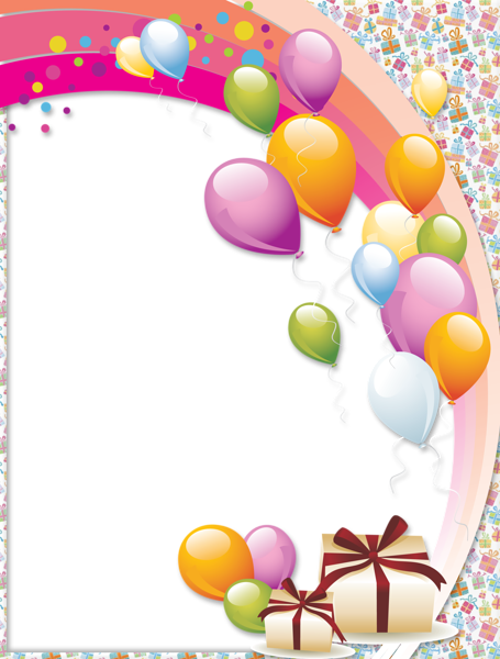 This png image - Transparent Birthday Frame, is available for free download