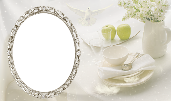 This png image - Transparent Cream Soft Frame, is available for free download