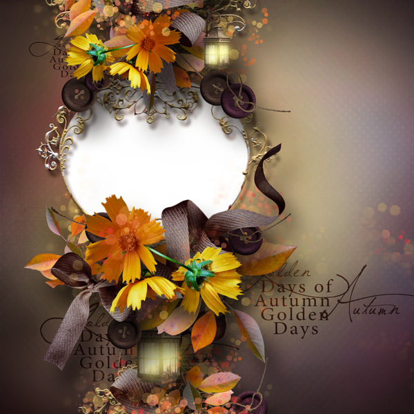 This png image - Transparent Elegant Autumn PNG Photo Frame, is available for free download