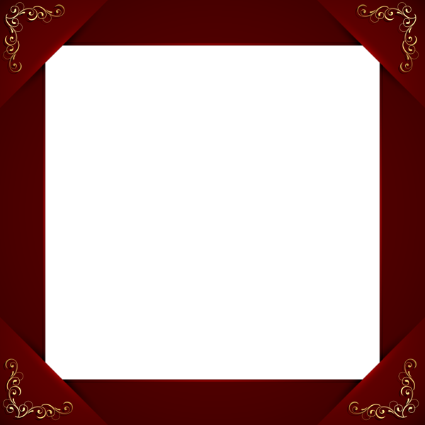 This png image - Transparent Elegant Red Frame, is available for free download