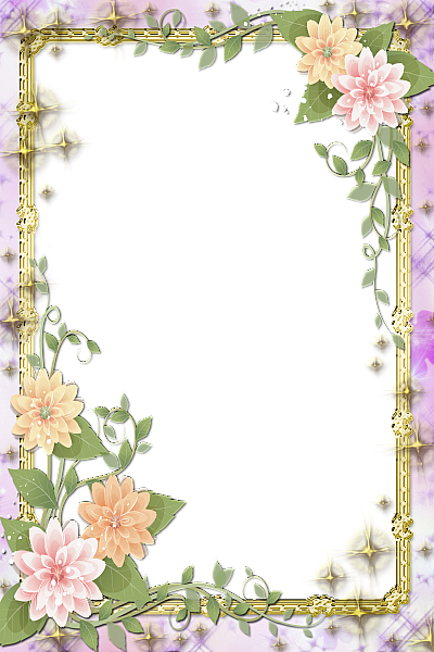 This png image - Transparent Flowers Frame, is available for free download
