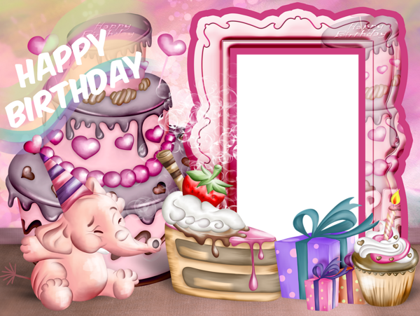This png image - Transparent Happy Birthday Frame, is available for free download