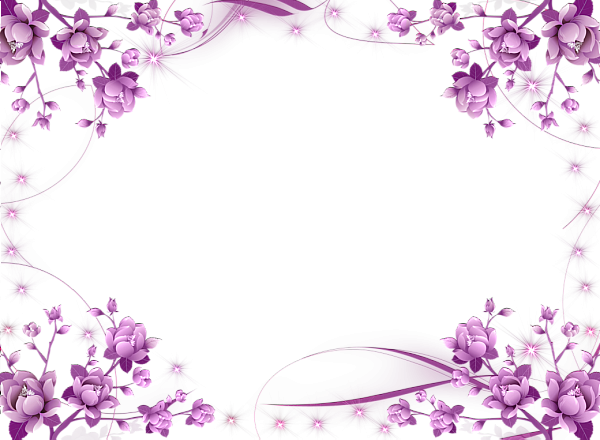 This png image - Transparent Pink Flowers Frame, is available for free download
