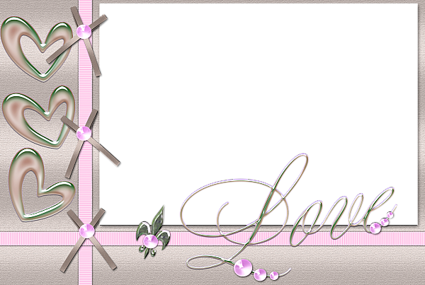 This png image - Transparent Pink Love Frame, is available for free download