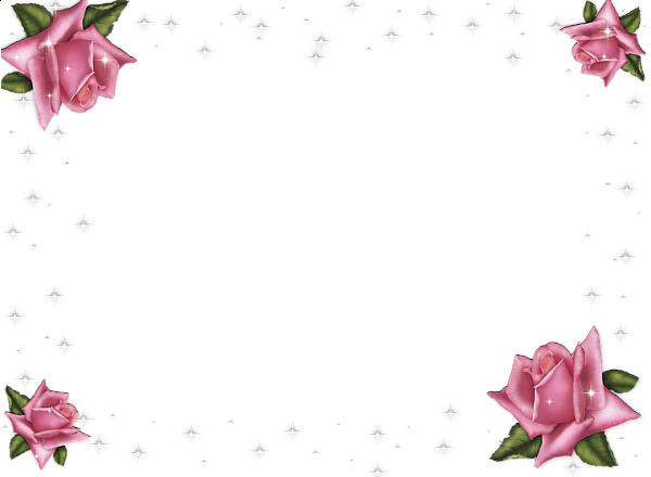 This png image - Transparent Pink Roses Frame, is available for free download