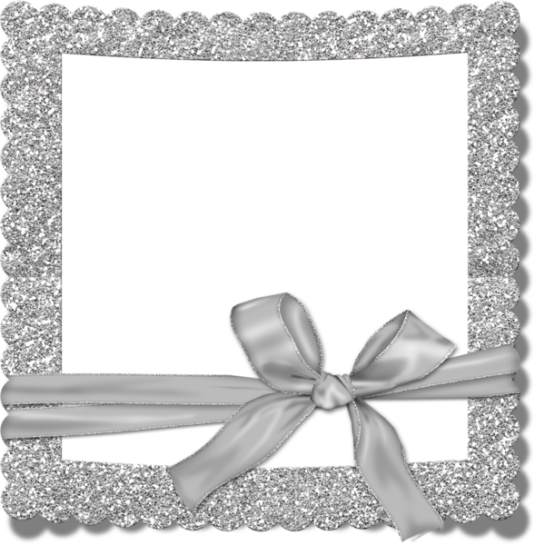 Transparent Silver Photo Frame with Bow | Gallery ...