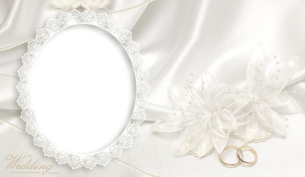 This png image - Transparent Soft Wedding Frame, is available for free download