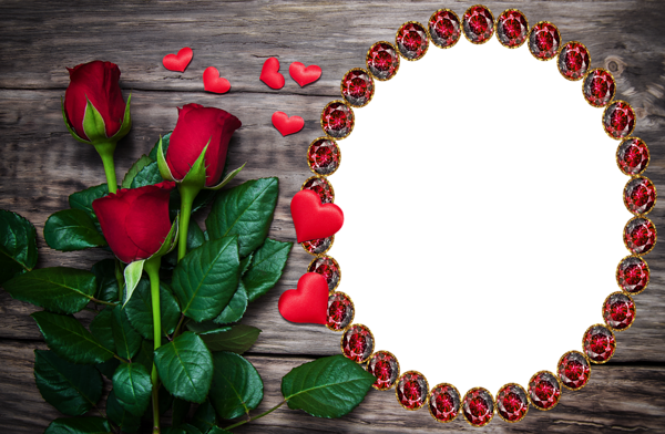 This png image - Transparent Wooden Frame with Red Roses, is available for free download