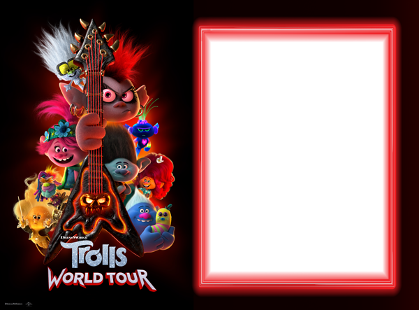 This png image - Trolls World Tour PNG Transparent Frame, is available for free download