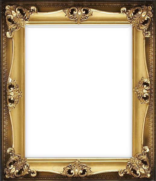 This png image - Vertical Classic Transparent Frame with Ornaments, is available for free download