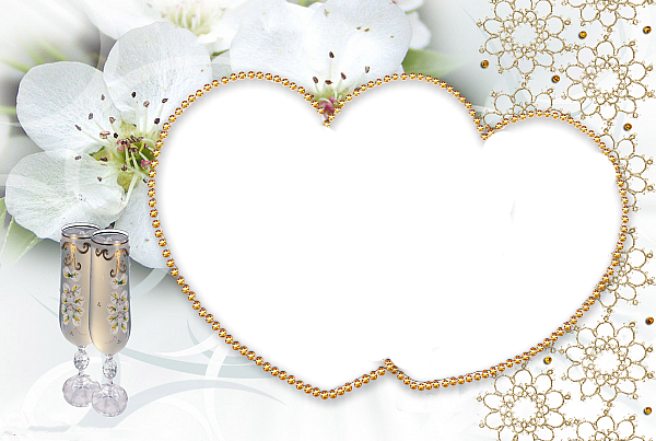 This png image - White Hearts Transparent Frame, is available for free download