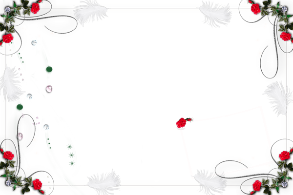 This png image - White Romantic PNG Frame, is available for free download