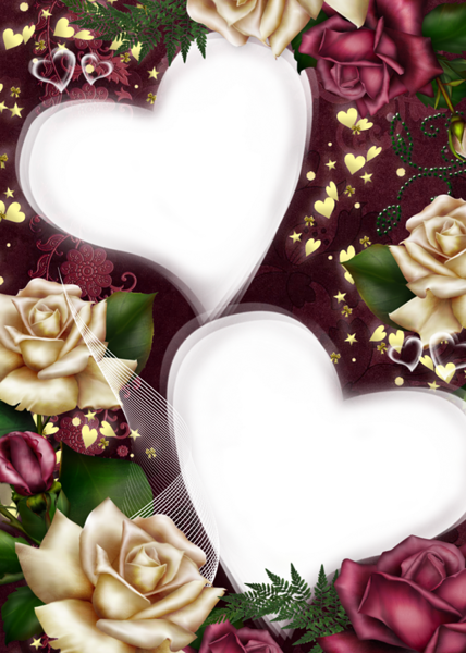 This png image - White and Red Roses Transparent PNG Photo Frame, is available for free download