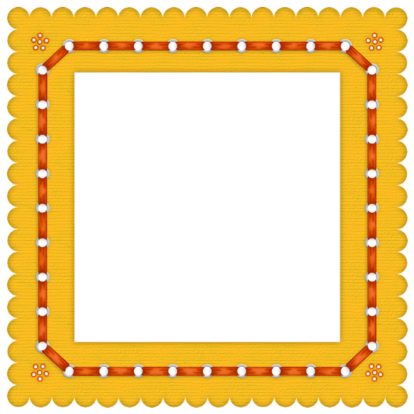 This png image - Yellow Summer Colored Transparent Frame, is available for free download