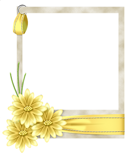 This png image - flo-frame-yellow, is available for free download