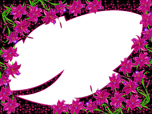 This png image - purple-flowers-frme, is available for free download