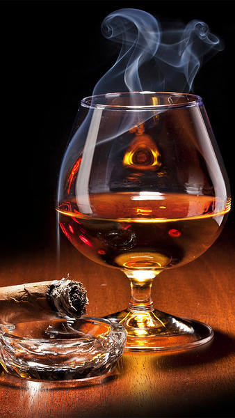 This jpeg image - Cigar and Whiskey iPhone 6S Plus Wallpaper, is available for free download