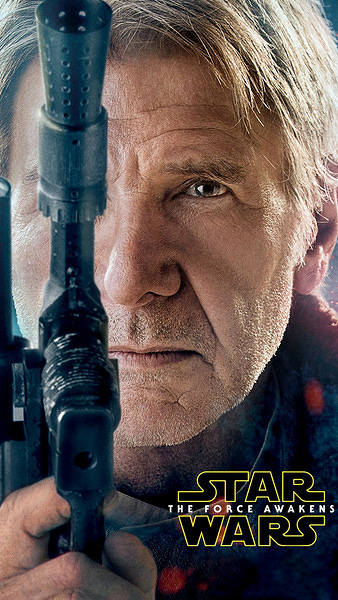 This jpeg image - Han Solo Star Wars 7 The Force Awakens Smartphone Wallpaper, is available for free download