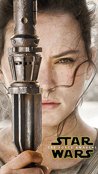 This jpeg image - Rey Star Wars 7 The Force Awakens Smartphone Wallpaper, is available for free download