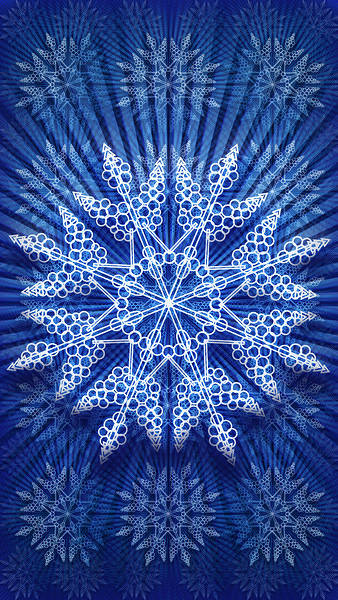 This jpeg image - Snowflake Smartphone Wallpaper, is available for free download