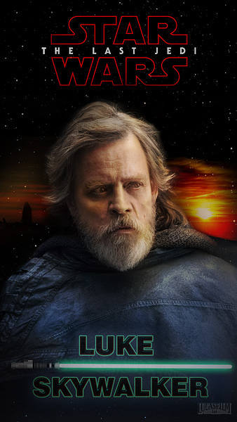 This jpeg image - Star Wars The Last Jedi Luke Skywalker Smartphone Wallpaper, is available for free download