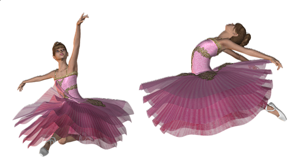 This png image - 3D Pink Ballerina Free Clipart, is available for free download