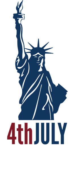 This png image - 4th July Independence Day with Statue of Liberty PNG Clip Art Image, is available for free download