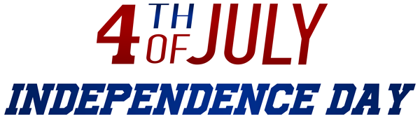 This png image - 4th of July PNG Text Clipart, is available for free download