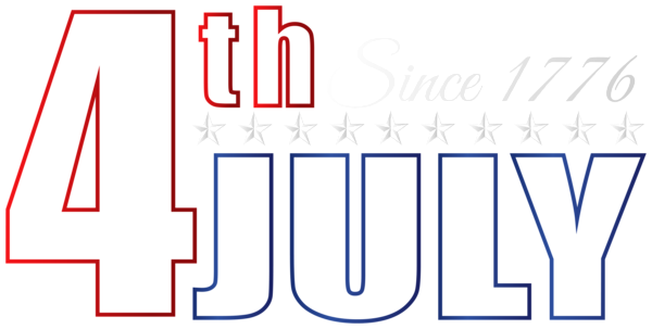 This png image - 4th of July Text Clipart, is available for free download