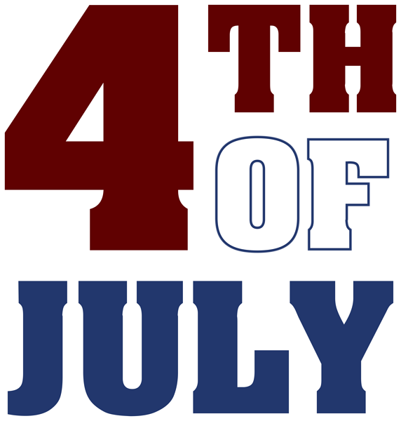 This png image - 4th of July Text PNG Clipart, is available for free download