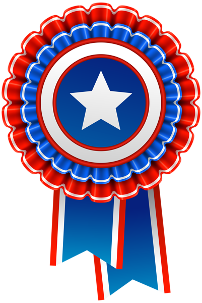 This png image - America Rosette Decor PNG Clip Art Image, is available for free download