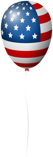 This png image - American Flag Balloon PNG Clipart, is available for free download