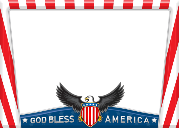 This png image - GOD Bless America Transparent PNG Frame, is available for free download