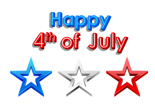 This png image - Happy 4th of July PNG Clipart Picture, is available for free download